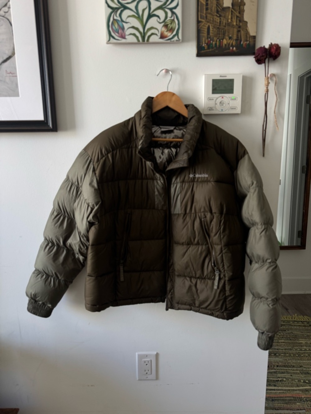Columbia Omni heat Men's or unisex Olive/Dark Olive Puffer Jacket
